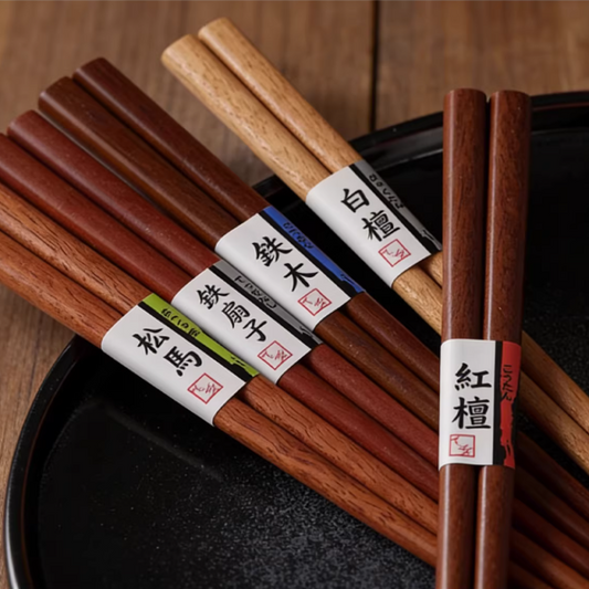 Wooden Chopsticks Set ISHIDA Ki no Aji | 5 Pairs Mixed Wood