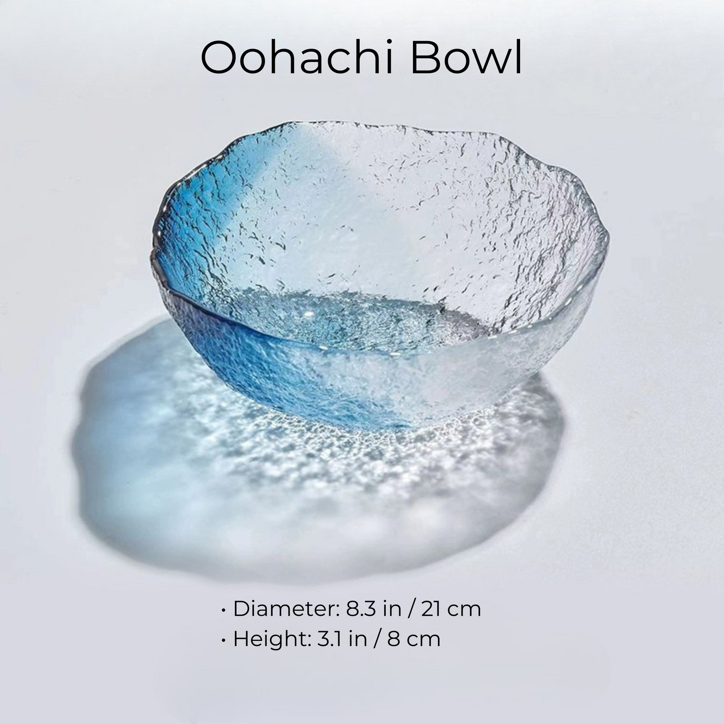 Japanese Glass Plate & Bowl Set – Seiro Pure Dew Tableware Collection