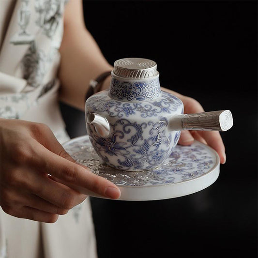 Blue White Porcelain Teapot | Dehua Ceramic Tea Set