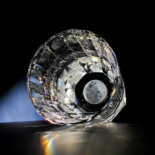 Whiskey Glass Tsukikage Moon – Edo Kiriko Handcrafted Crystal