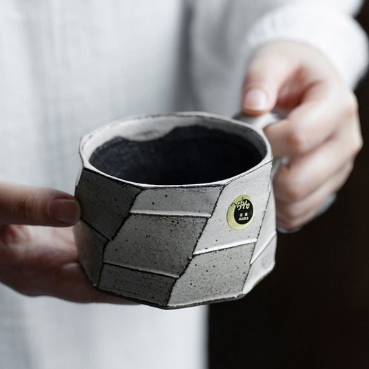 Ceramic Coffee Mug Wabi-Sabi | Shigaraki Ware Handcrafted