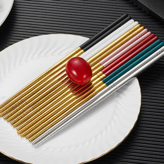 Chopsticks Knife Fork Spoon Gift Set | Stainless Steel