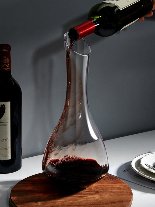 Wine Decanter Crystal Elixir Handcrafted Glass Aerating Carafe
