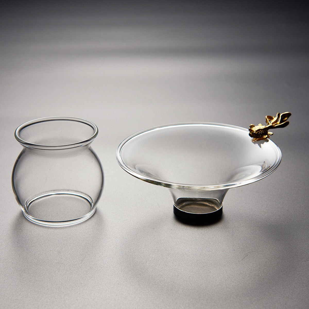 Tea Strainer with Goldfish Handle – Glass Loose Leaf Tea Filter