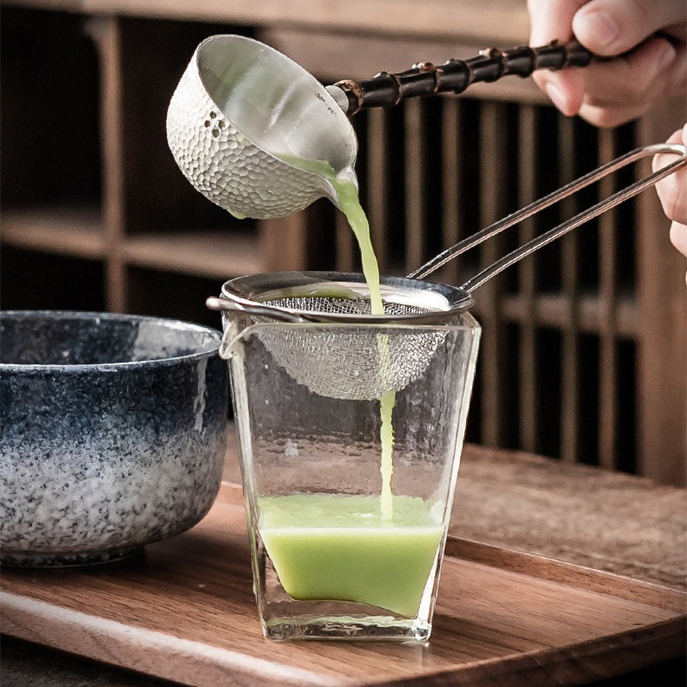 Matcha Tea Set Jun Kiln Ceramic Chawan & Bamboo Whisk Kit