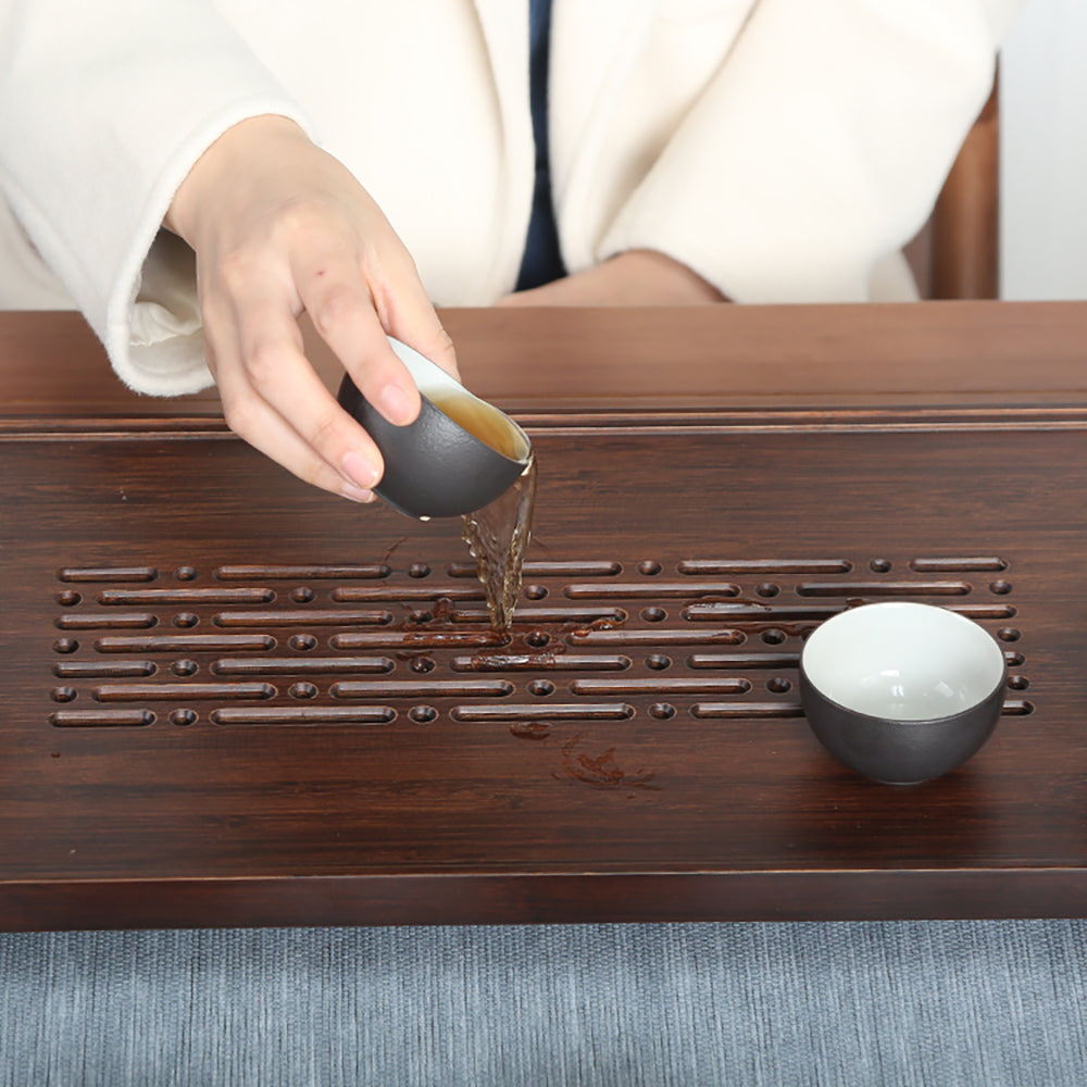 Bamboo Tea Tray Hollow Wave Engraving – Gongfu 66cm