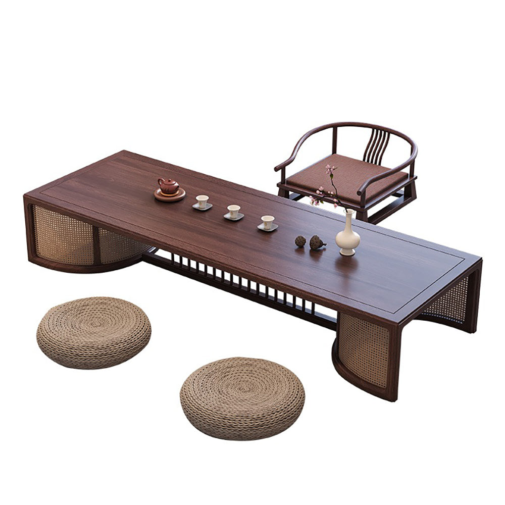 Tea Table Set | Black Walnut Solid Wood Japanese Style