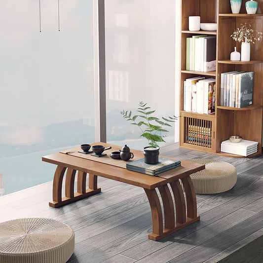 Chinese Arched Low Tea Table Bamboo 4 Sizes 60-90cm