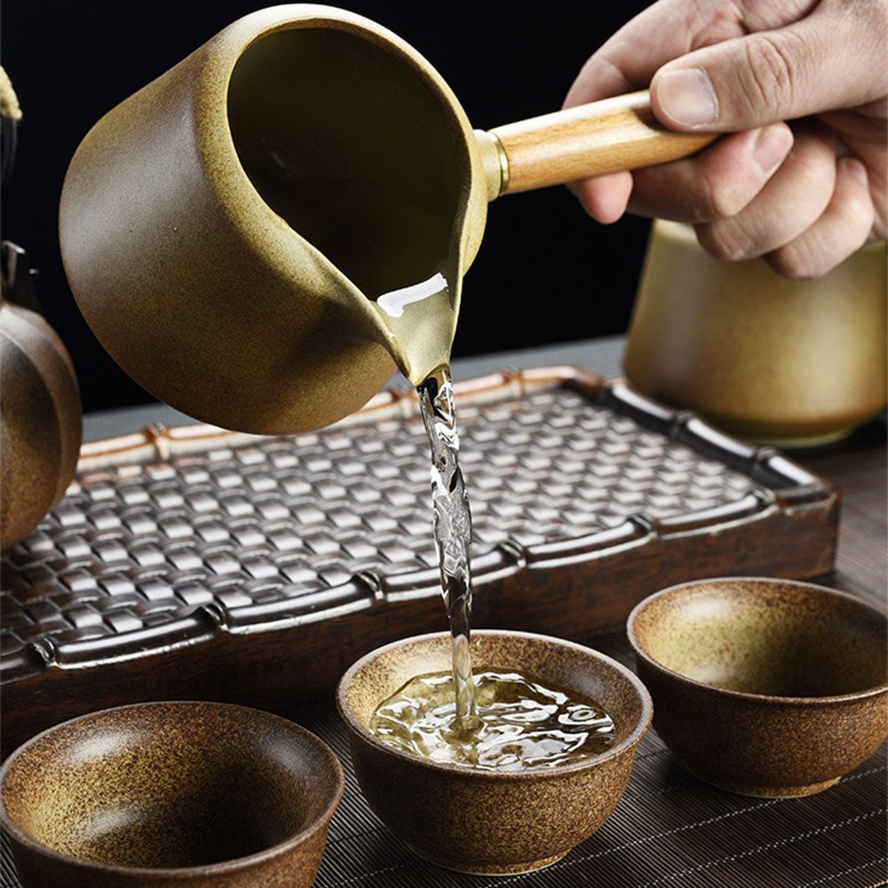 Gongfu Tea Set Banko-Yaki Japanese Vintage 10-Piece