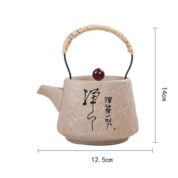 Ceramic Teapot Zen Stone Style Japanese 200ml