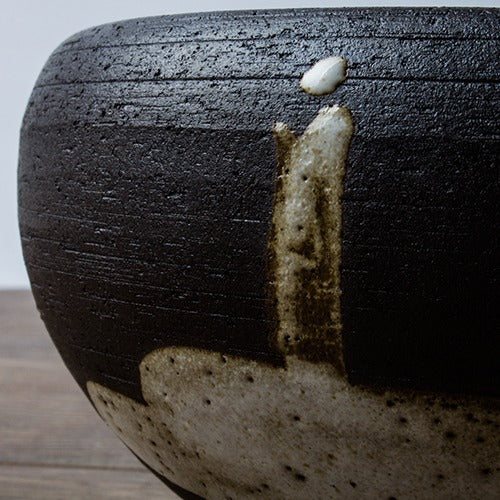 Tea Rinse Bowl Coarse Pottery Zen Monk Ceramic Cup Washer