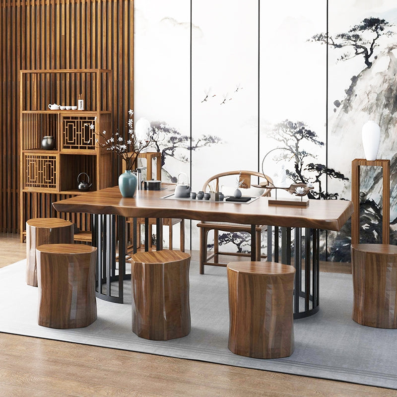 Tea Table Set Solid Wood – Gongfu Tea Room Furniture
