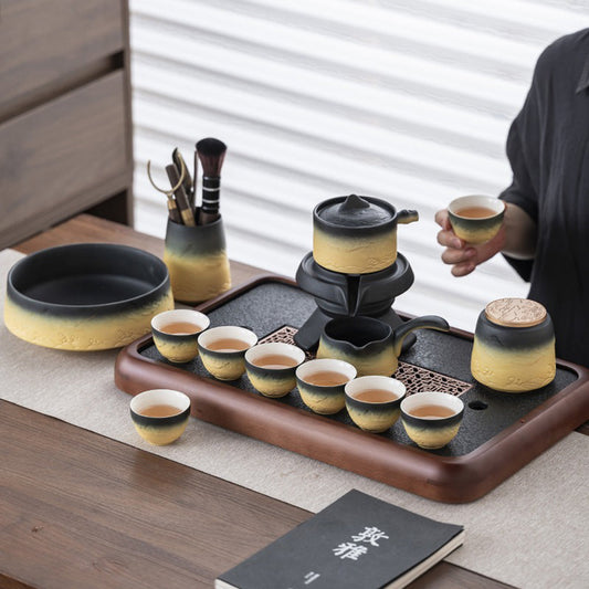 Automatic Gongfu Tea Set for 8 – Mountain & Sea Ceramic