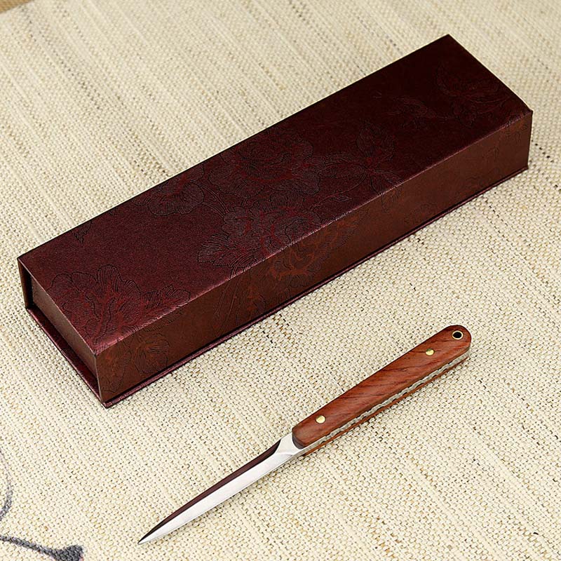 Puer Tea Knife Solid Wood & Stainless Steel | Tea Pick Tool