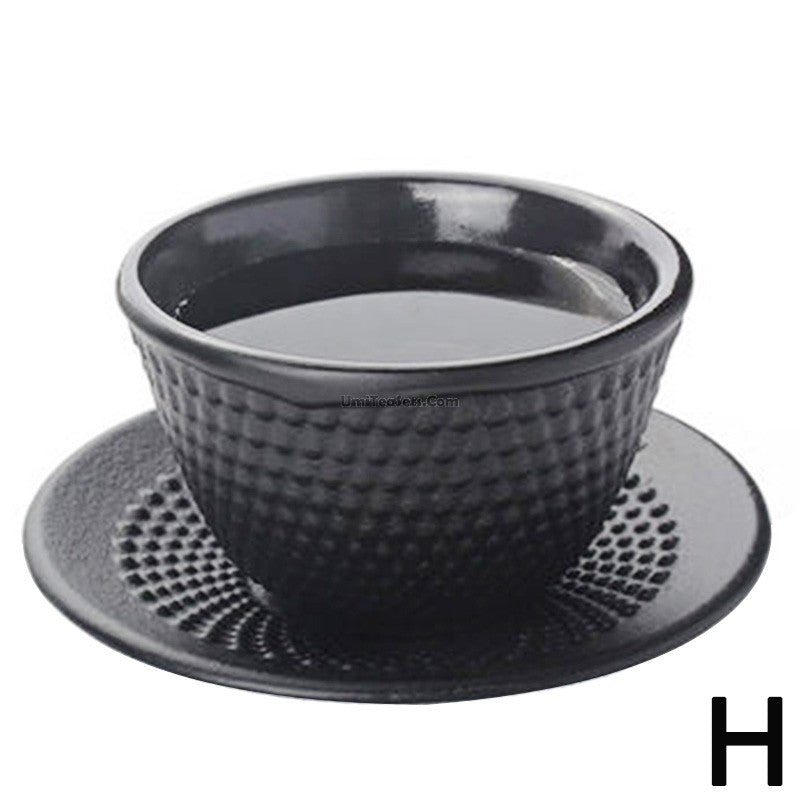 Cast Iron Tea Cup Japanese Samurai Hobnail 50ml Iron Cup