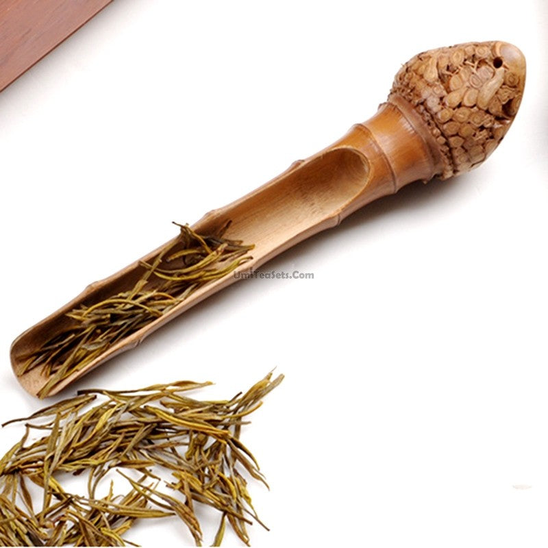 Bamboo Root Cha He Tea Holder Handmade Natural