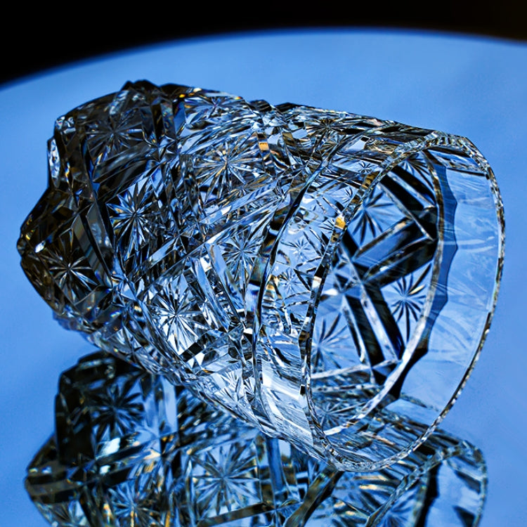 Whiskey Glass Edo Kiriko Hana Blossom Hand-Cut Crystal | Japanese Artisan Glassware
