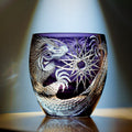 Japanese Cut Crystal Whiskey Glass Edo Kiriko Majestic Dragon – Dragon Motif Tumbler