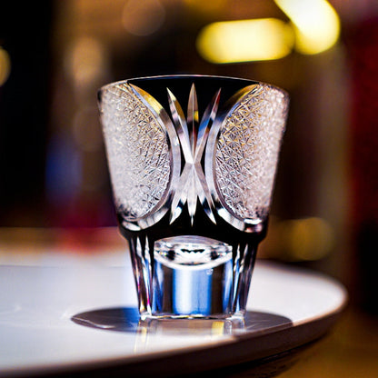 Whiskey Glass Spade Serenity – Edo Kiriko Poker Series Crystal