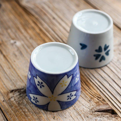Guinomi Tea Cup Japanese Handcrafted Ceramic Glazed Tea Ceremony Cup Multiple Patterns