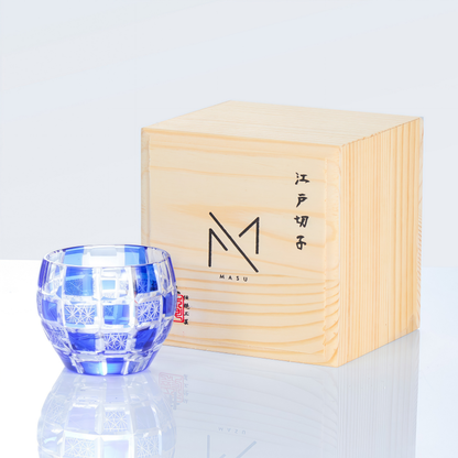 Sake Set Ruri Collection | Edo Kiriko Blue Flagon & Glass 10 Patterns