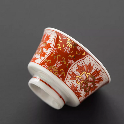 Japanese Tea Cup Set Kutani Porcelain 6 Styles | Handpainted