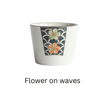 Guinomi Tea Cup Japanese Handcrafted Ceramic Glazed Tea Ceremony Cup Multiple Patterns
