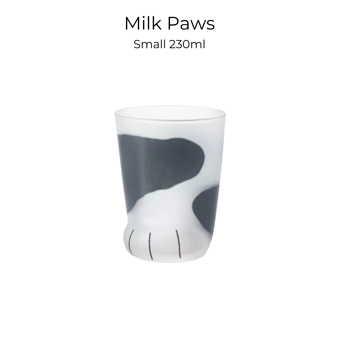 Cat Paw Glass Cup Japanese Neko Paw Print Drinking Glass Aderia Ishizuka Cute Cat Mug Made in Japan