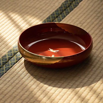 Japanese Lacquer Bowl | Crane Yamanaka Shikki Handcrafted Resin Bowl