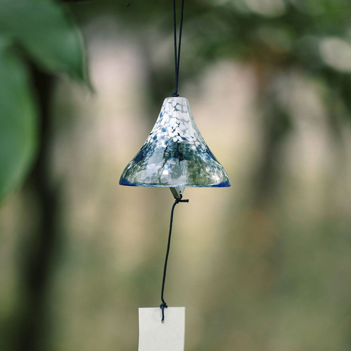 Glass Wind Chime Handcrafted Japanese Aderia Hand-Blown Hand-Painted Furin Home Decor Gift Made in Japan