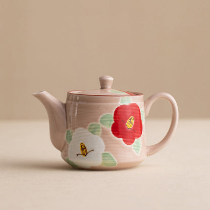 Tea Set Arita Ware Ceramic Hana Floral Hand-Painted Japanese Porcelain Teapot Teacup Gift Box Made in Japan