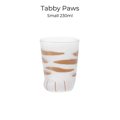 Cat Paw Glass Cup Japanese Neko Paw Print Drinking Glass Aderia Ishizuka Cute Cat Mug Made in Japan