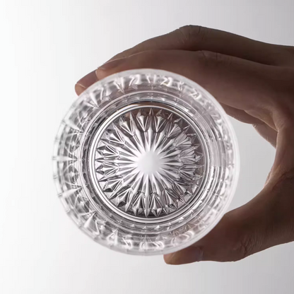 Whiskey Glass Set of 6 | Glacier Wide-Bowl Japanese Tumblers