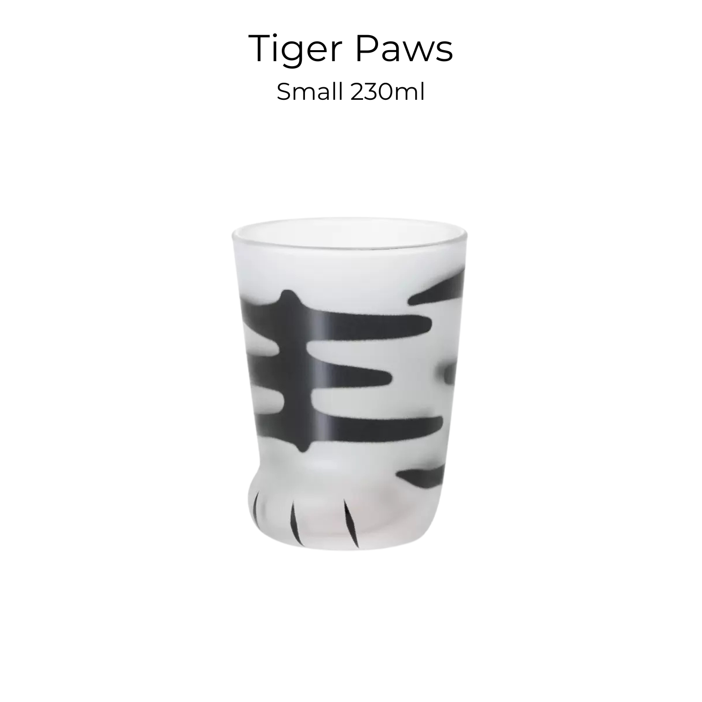 Cat Paw Glass Cup Japanese Neko Paw Print Drinking Glass Aderia Ishizuka Cute Cat Mug Made in Japan