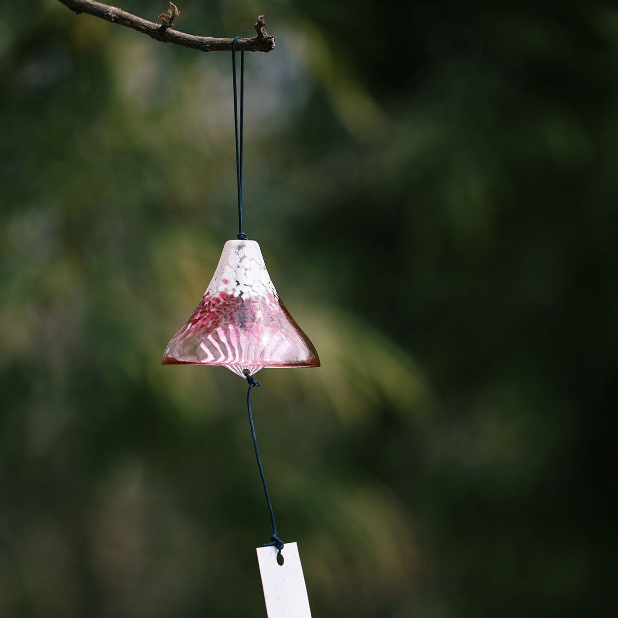 Glass Wind Chime Handcrafted Japanese Aderia Hand-Blown Hand-Painted Furin Home Decor Gift Made in Japan