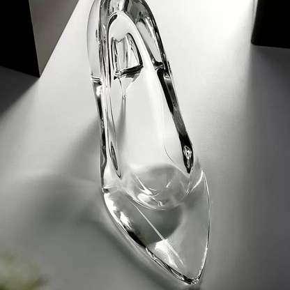 Crystal Slipper Ornament Bohemia Czech Crystal Glass Cinderella Shoe Figurine Collectible Home Decor Gift
