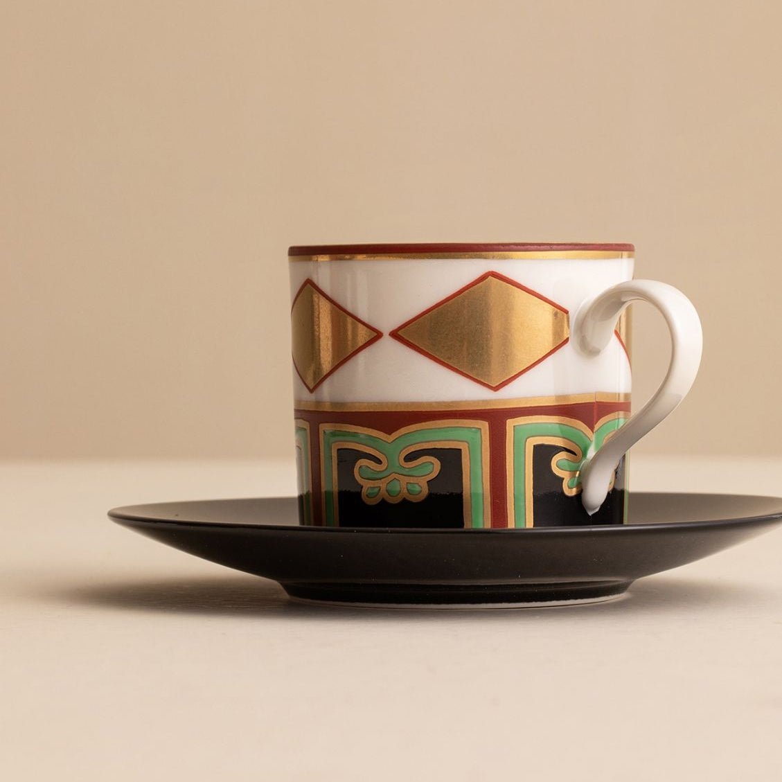 Japanese Couple Tea Cup Set – Mino Ware Gold Silver Diamond