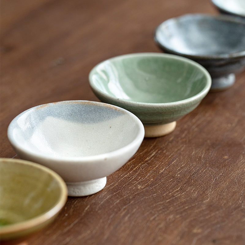 Tea Cup Set of 6 – Shino Ware Rokkyaku Handcrafted Ceramic