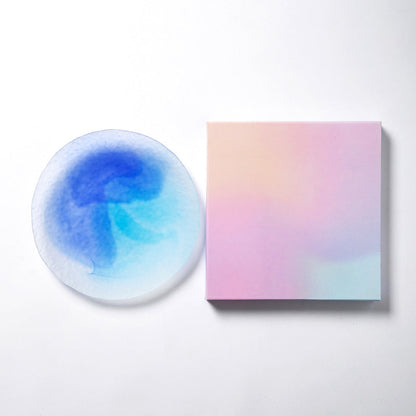 Decorative Glass Plate – Impressionistic Swirl Art 5 Colors