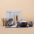 Matcha Tea Set Ceramic Bowl Whisk Chawan Kit 8-Piece
