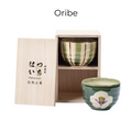 Ceramic Bowl Set of 2 – Mino Ware Hand-Painted Couple Gift