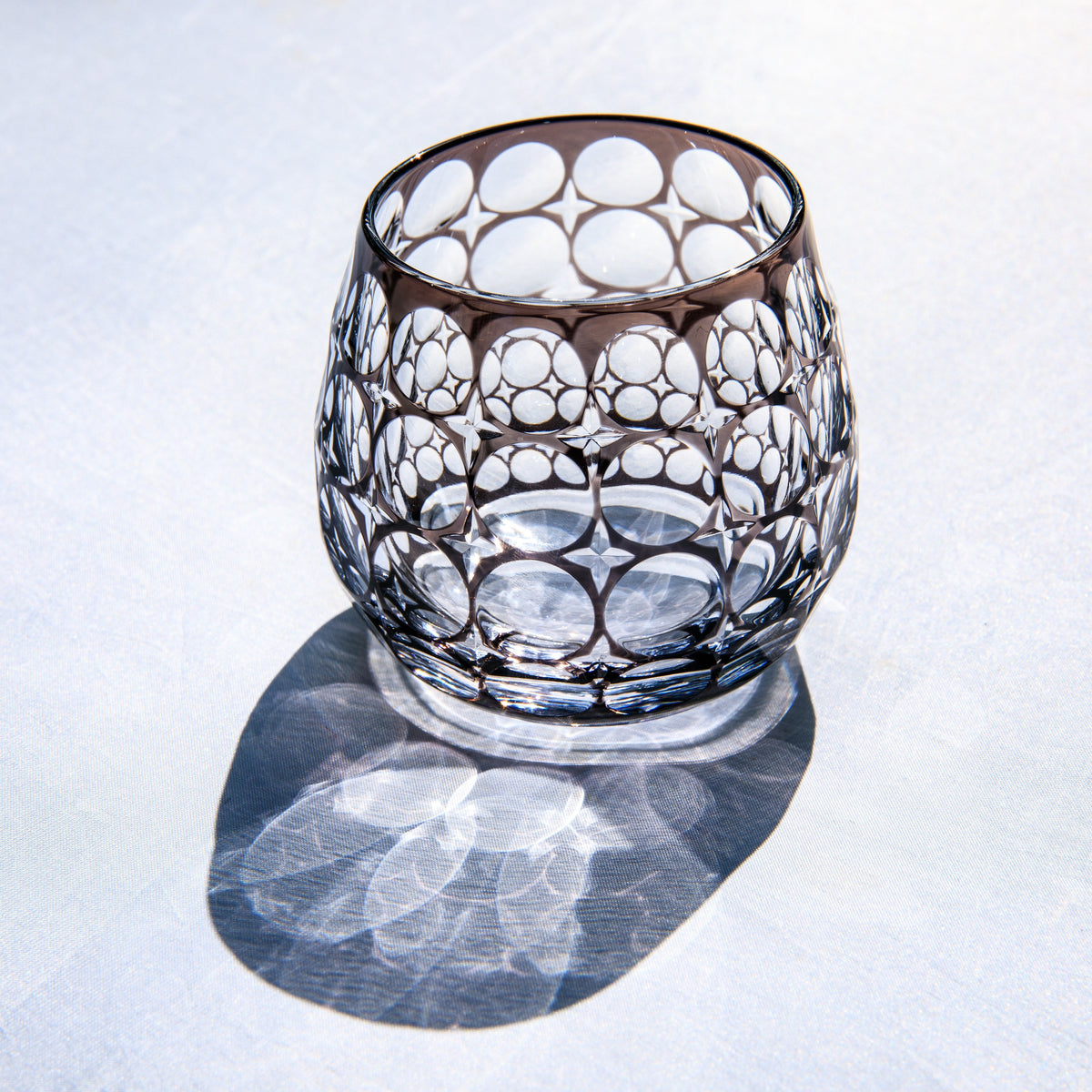 Whiskey Glass Edo Kiriko Hanamaru Hand-Cut Crystal | Japanese Artisan Glassware