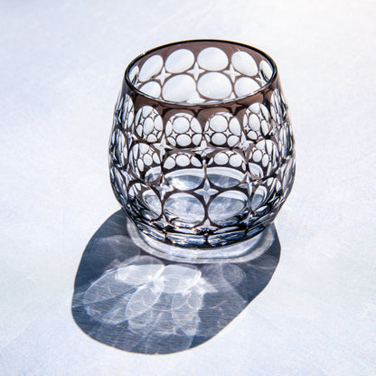 Whiskey Glass Edo Kiriko Hanamaru Hand-Cut Crystal | Japanese Artisan Glassware