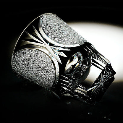Whiskey Glass Spade Serenity – Edo Kiriko Poker Series Crystal