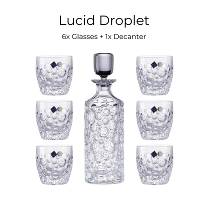 Crystal Whisky Decanter Set – Bohemia Lisboa Eleganza Bohemian Glass