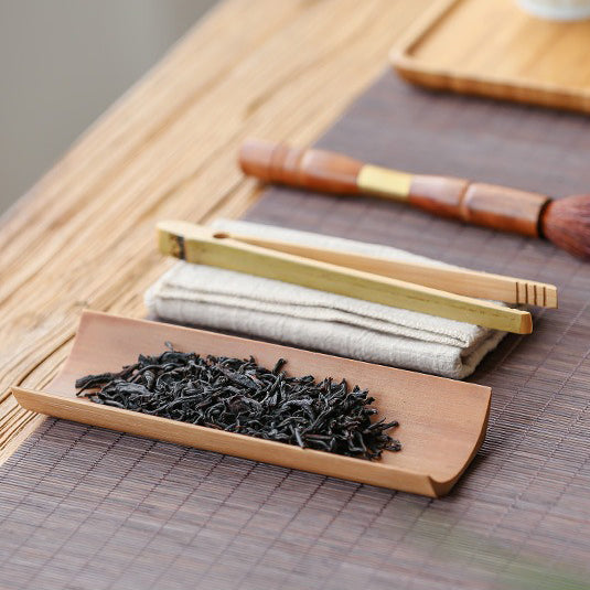 Bamboo Cha He Tea Holder With Towel Clip Spoon 6 Styles