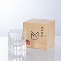 Whiskey Glass Edo Kiriko Multi-Color Cut Crystal Tumbler Set