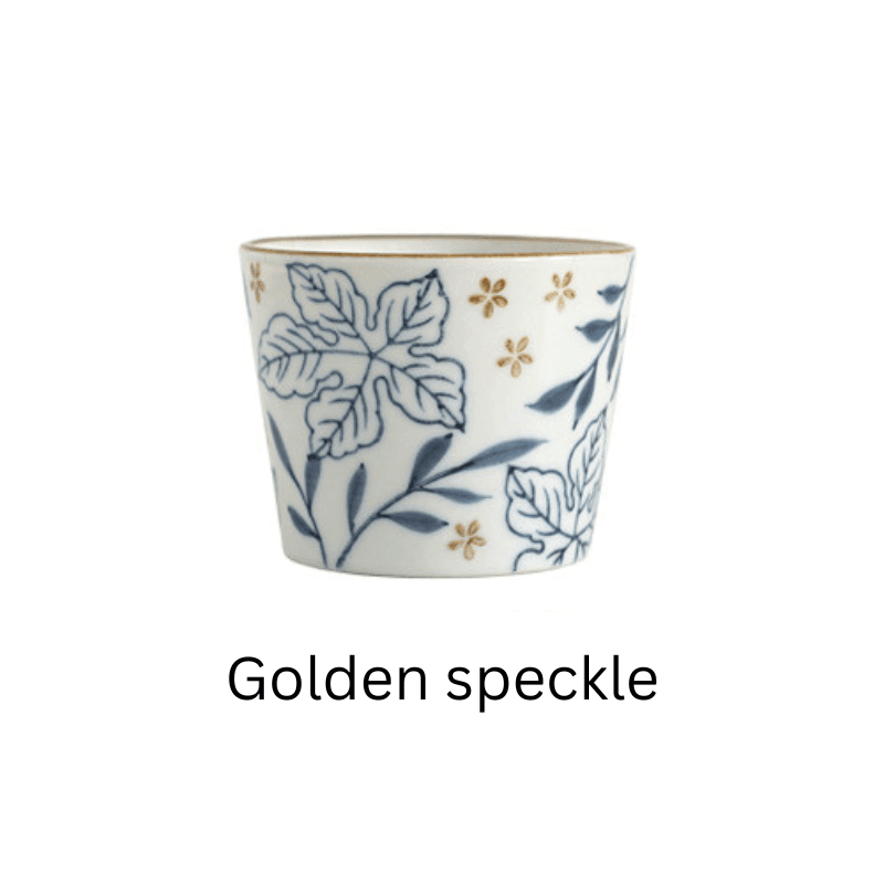 Guinomi Tea Cup Japanese Handcrafted Ceramic Glazed Tea Ceremony Cup Multiple Patterns