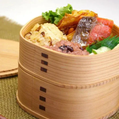 Bento Box Magewappa – Odate Akita Cedar Ume Blossom Handcrafted