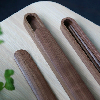 Black Walnut Chopsticks Gift Set – 2 Pairs with Wooden Box